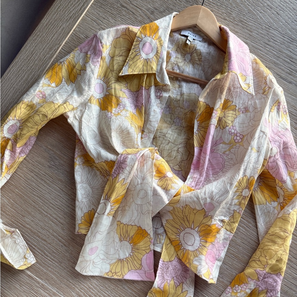 Reiss Pastel Floral Blouse